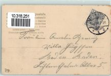 W2208 Glückstadt Telegraphie durchbrochene Papierwand Postillon Post 1904