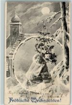 Ch. Scolik Weihnachten Fotograf 1903 Fotomontage AK
