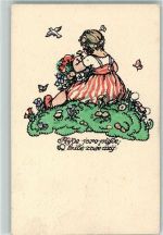 Nasim detem Serie 17 Nr. 1 AK Fischerova-Kvechova, M. 1918 Lithographie