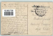Langemark-Poelkapelle 1915 - Feldpost WK I Kirche zerstört