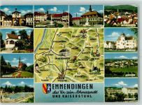 79312 W7830 Emmendingen - Altes Schloß Schwimmbad Berufsschilen Landkarte