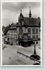 88605 W7790 Meßkirch Gebrauchsspuren Rathaus Marktbrunnen