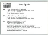 Jörne Sprehe auf Sprehe Winsor Hindernisreiten KEINE AK