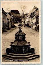 04655 O7234 Kohren-Sahlis - Töpferbrunnen Markt