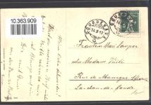 Prägedruck Taube Rosen AK Spruch 1912 AK mit Stoff