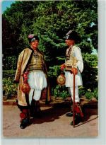 Volkstracht aus dem Curghiului Tal AK Trachten Rumänien