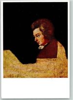 Unvollendet Ölgemälde von Jeseph Lange AK Mozart, W. A. Künstlerkarte