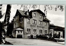 64342 W6104 Seeheim-Jugenheim - Rückseite mit Abschürfungen bzw Kleberesten Hotel Hufnagel