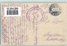 88490 Lusse 1916 - Kirche Feldpost WK I