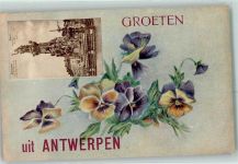 Antwerpen Anvers Lithographie Denkmal