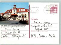 64668 W6149 Rimbach , Odenw - Dorfgemeinschaftshaus Postkarte