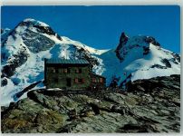 Zermatt Gandegghütte Breithorn und Kleines Matterhorn Berghütte