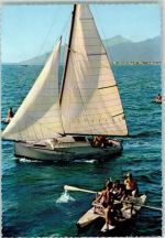 Torre Ausflug Torre del Lago Puccini AK Segelboot