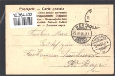 Prägedruck Behüt Dich Gott AK Spruch 1906 AK mit Stoff