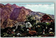82467 W8100 Partenkirchen - Kgl. Jagdschloss Schachen mit Dreitorspitze