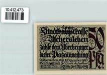 06449 O4320 Aschersleben , Sachs-Anh - Notgeld Bestehornhaus