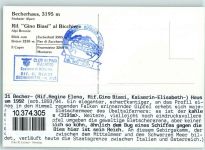 Becherhaus - Beschreibung aufgeklebt Hüttenstempel