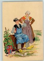 21000 Dijon Künstlerkarte Tracht Wein