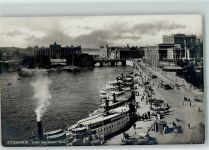 Stockholm - Hafen Dampfschiffe