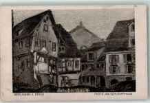 73312 W7340 Geislingen an der Steige Künstlerkarte Schubarthaus Radierung