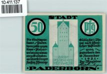 33098 W4790 Paderborn - Notgeld Bischof Meinwerk