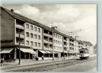 99734 O5500 Nordhausen , Thür Gebrauchsspuren Rautenstrasse Geschäfte Straßenbahn