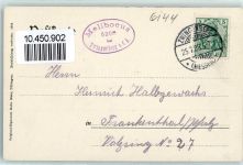 64673 W6144 Zwingenberg , Bergstr 1908 - Melibocusturm Stempel Melibocus