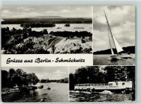 10115 O1186 Schmöckwitz - Zeuthener See Segelboot Schiffsrestaurant Strandlust Ruderboote