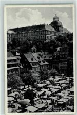 06667 O4850 Weißenfels , Saale - Marktplatz Marktszene Schloß