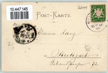 82049 W8023 Pullach i. Isartal 1898 Gebrauchsspuren Burg Schwaneck