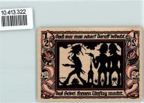 08371 O9610 Glauchau - Notgeld Scherenschnitt