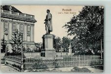 91522 W8800 Ansbach , Mittelfr - Graf von Platen-Denkmal