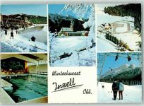83334 W8221 Inzell - Stadion Eisbahn Schwimmbad Skilift Gamsknogl Winter