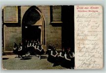 Verlag Bäcker - Schwälmer Kirchgang Trachten Schwälmer 1906