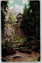 98693 O6300 Ilmenau , Thür Künstlerkarte Schwalbenstein Schutzhütte