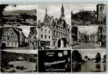56410 W5430 Montabaur - Schwimmbad Rathaus Wolfsturm Großer Markt