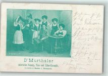 Die Murthaler - Steierische Ensemble -AK Wasserfleck Zither 1904