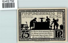 33098 W4790 Paderborn - Notgeld Scherenschnitt
