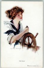 sign. Earl Christy Segelboot Verlag Reinthal & Newmann Nr. 169 AK Künstler