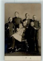 Kronprinz mit seinen 6 Kindern AK Adel Kronprinzenpaar Foto AK