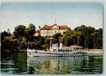 78462 W7750 Insel Mainau - Deutschordenschloß Kirche Motorschiff Mainau
