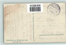 Achttouriger Tanz - Verlag Kuhlmann AK Trachten Schaumburg-Lippe 1916