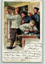 Parole - Geld zählen, Parole Postkarte Nr. 458 AK Reserve 1905