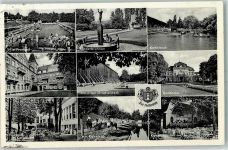 49214 W4502 Bad Rothenfelde - Sola Freibad Kinderbrunnen am alten Gradierwerk Badehaus am Kahnteich Kutsche