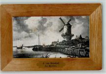 von Ruisdael im Schmuckrahmen - Windmühle - gute Erhaltung Gemälde