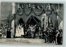 Zürich Zürichhorn Wiedikon - Volksschauspiel "Karl der Kühne" AK Theaterbühne und Darsteller Volksschauspiel 1904