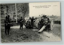 WK I La guerre Europeene 1914 - La Canon de 75 en batterie Militär Frankreich