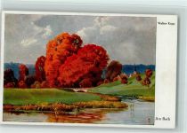 Rubens - Nr. 5004 - sign Walter Kopp - Landschaft am Bach, gute Erhaltung Wenau
