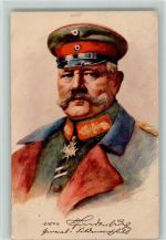 gute Erhaltung AK Hindenburg 1918