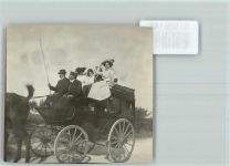 Ausflug Kutsche 1909 Privatfoto KEINE AK